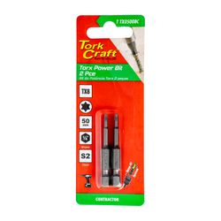 Torx Tx 8 Classic Power Bit 50mm 2pc Carded